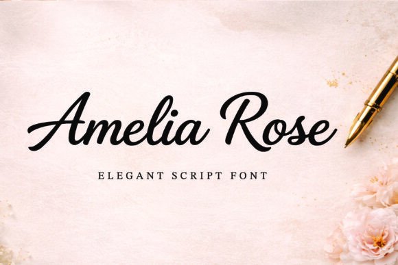 Amelia Rose: A Script Font with Soul
