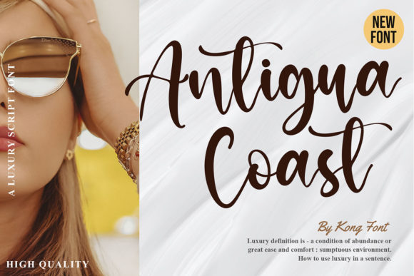 Antigua Coast: The Handwritten Font for Modern Creative Projects