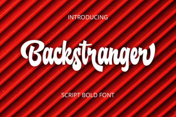 Backstranger: A Playful Script Font for Creative Projects