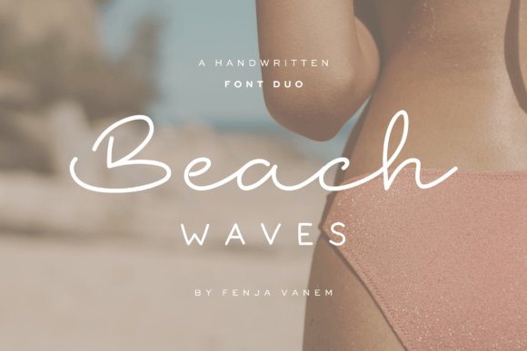 Bring Coastal Calm to Your Brand with the Beach Waves Font Duo