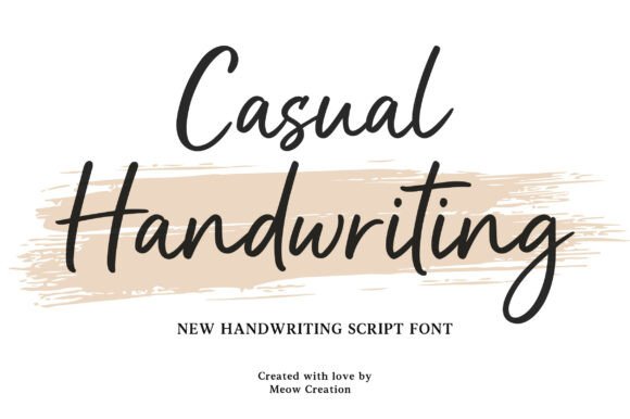 Casual Handwriting: The Font for Authentic, Relatable Design