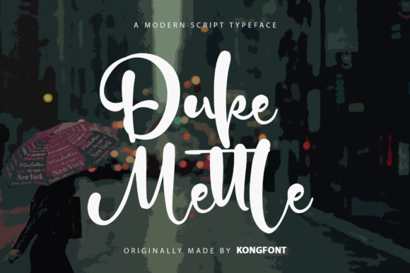 Duke Mettle: The Playful Script Font That Feels Like Your Handwriting