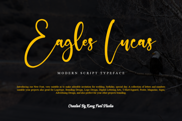 Eagles Lucas: A Handwritten Font for Modern Makers