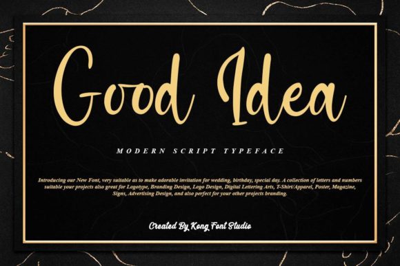 Good Idea Font: The Playful Script for Modern Brands