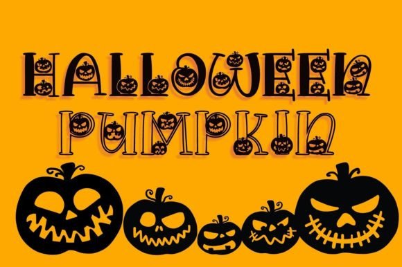 Halloween Pumpkin Font: Spooky Characters for October Designs