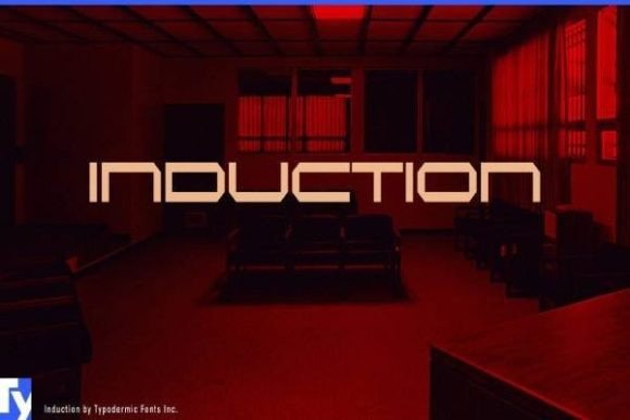 Induction: The Outstretched Display Font for Modern Projects