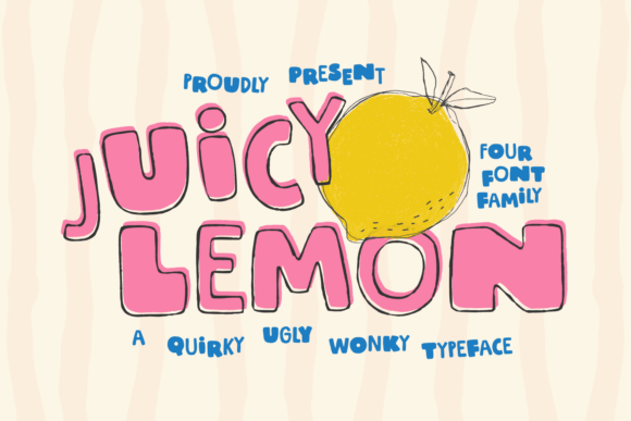 Juicy Lemon: The Display Font That Brings Playful Energy to Any Project
