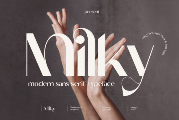 Milky Sans Serif: Where Bold Meets Delicate in Every Letter