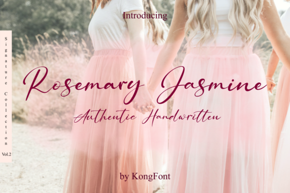 Rosemary Jasmine: A Handwritten Font for Elegant Branding