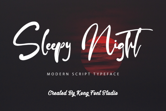 Sleepy Night: A Handwritten Font for Modern, Playful Designs