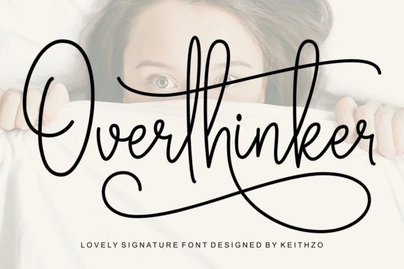 The Overthinker Font: Where Delicate Curves Meet Sophisticated Design