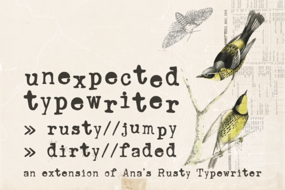 Unexpected Typewriter: A Font with Grit and Character